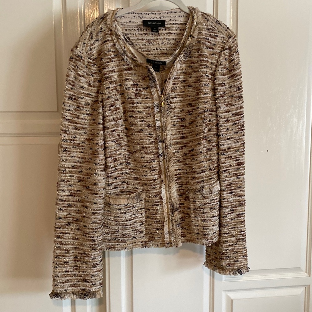 St. John knits jacket with matching tank top